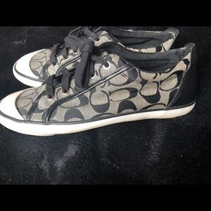 Coach black sneakers
